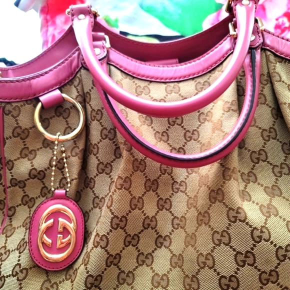 Gucci Monogram Canvas Leather Sukey Tote - Picture 12 of 15